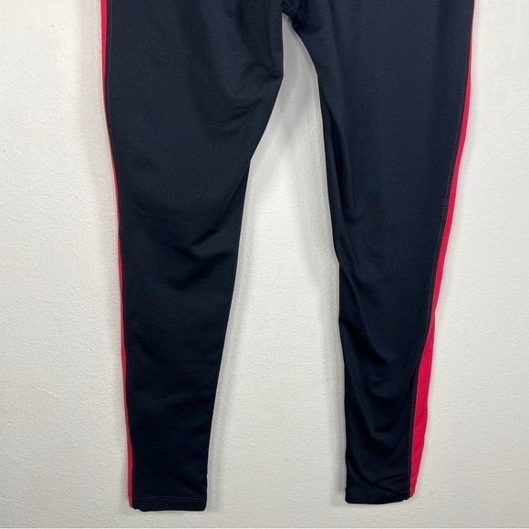 MEDIUM ENERGY ZONE BLACK PINK ACCENT THERMAL PANTS LEGGINGS STRETCH - Picture 7 of 8